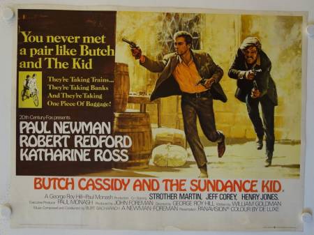 Butch Cassidy and the Sundance Kid original release british quad movie poster