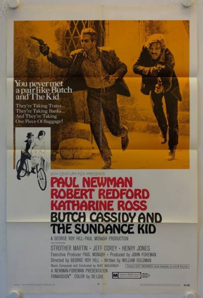 Butch Cassidy and the Sundance Kid original release US Onesheet movie poster