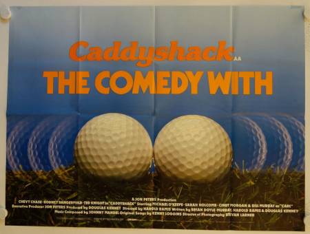 Caddyshack original release british quad movie poster