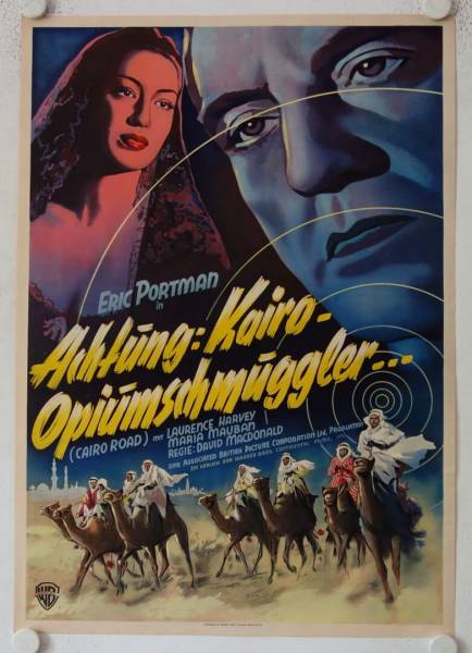 Achtung! Kairo... Opiumschmuggler originales deutsches Filmplakat