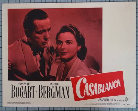 Casablanca re-release US lobby card