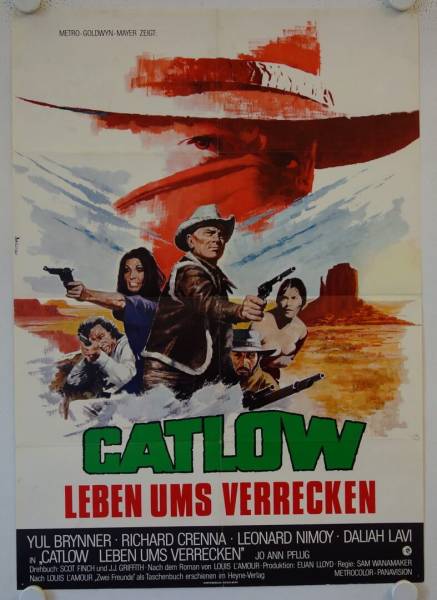 Catlow original release german movie poster