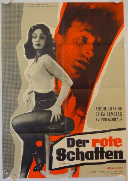 Der rote Schatten originales deutsches Filmplakat