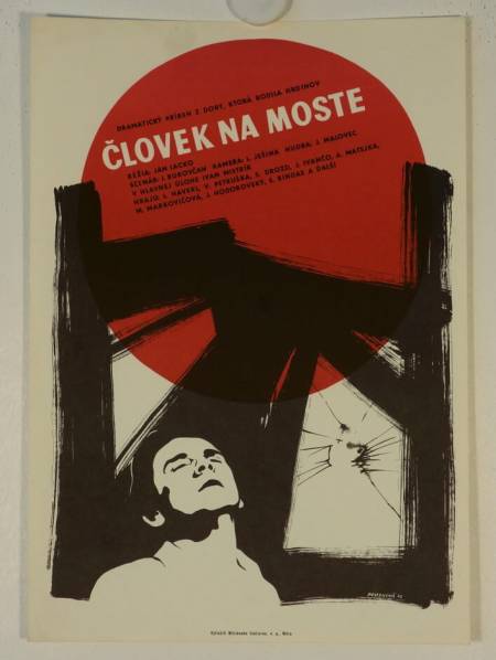 Clovek na moste - Heaven is far originales Filmplakat aus Tschechien