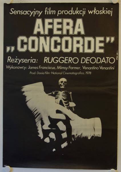 Das Concorde Inferno originales Filmplakat aus Polen