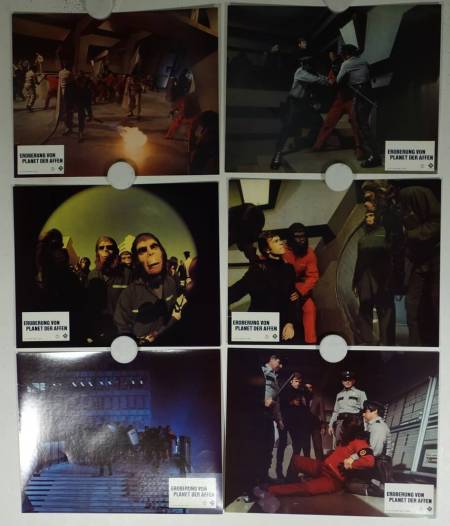 Conquest of the Planet of the Apes original german lobby card set