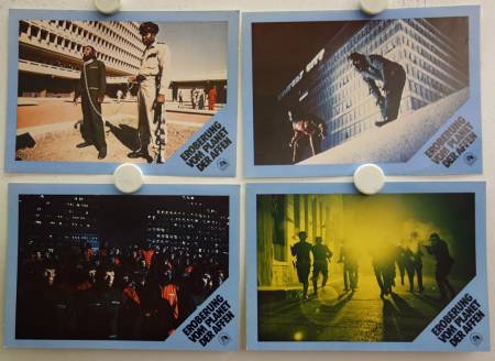 Conquest of the Planet of the Apes re-release german lobby card set