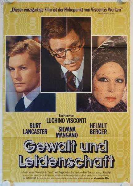 Gewalt und Leidenschaft originales deutsches Filmplakat