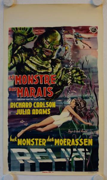 Creature from the Black Lagoon original release belgian movie poster