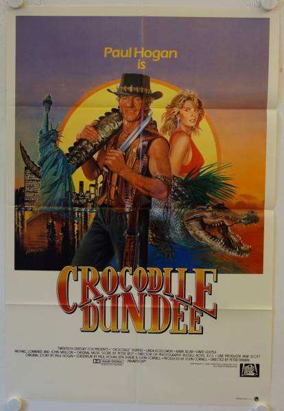 Crocodile Dundee original release australian movie poster