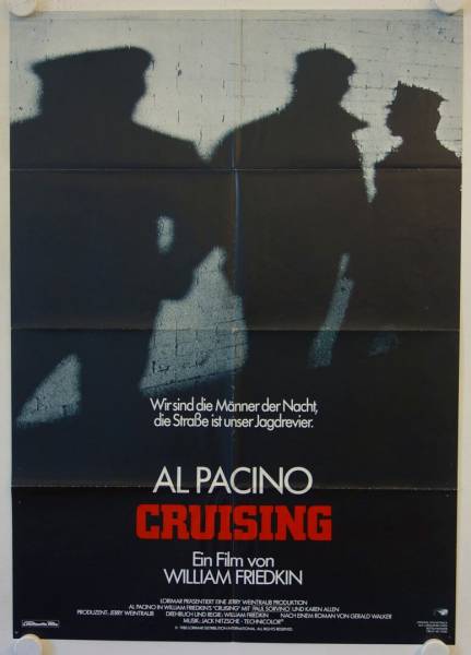 Cruising original release german movie poster