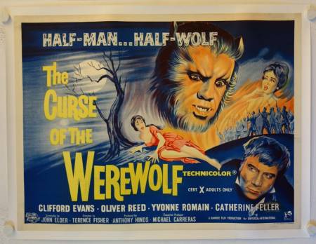 Curse of the Werewolf original release British Quad movie poster