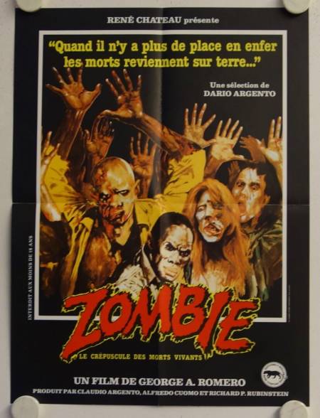 Dawn of the Dead original release small french movie poster