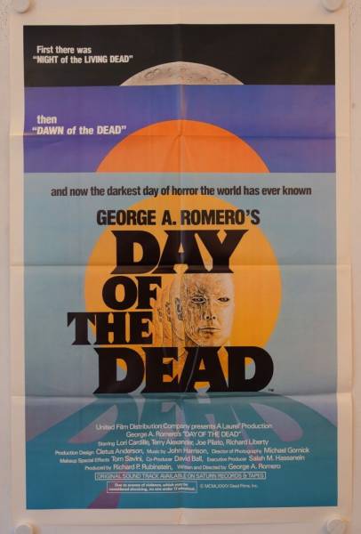 Day of the Dead original release US Onesheet movie poster