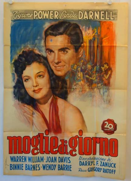 Day-Time Wife original release italian movie poster