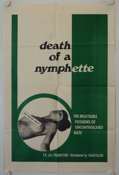 Death of a Nymphette original release US Onesheet movie poster