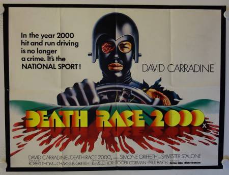 Death Race 2000 original release british quad movie poster