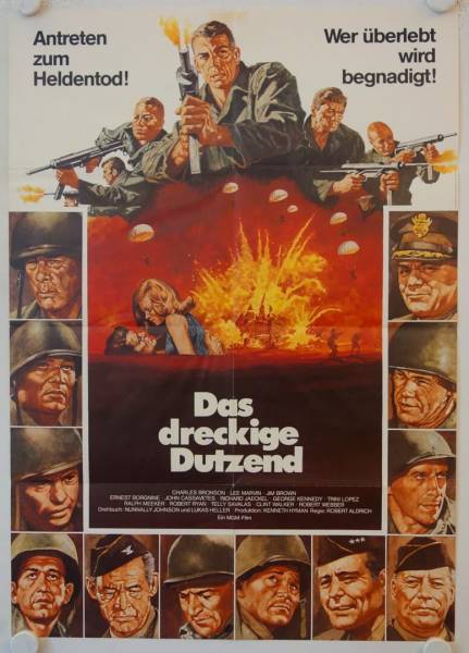 Das dreckige Dutzend originales deutsches Filmplakat