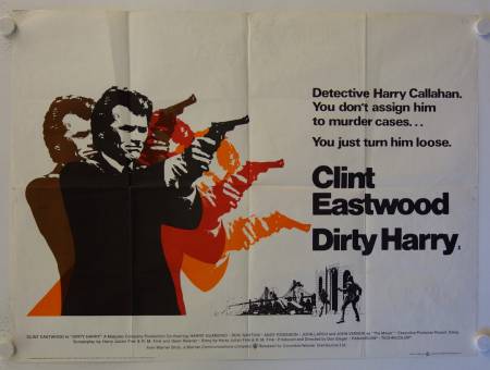 Dirty Harry original release british quad movie poster