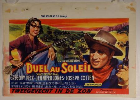 Duel in the Sun re-release belgian movie poster