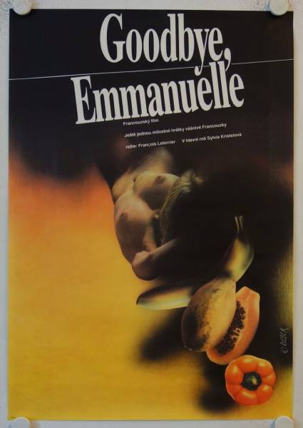 Emmanuelle 3 original release czech movie poster