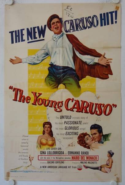 Wunder einer Stimme - Enrico Caruso originales US Onesheet Filmplakat