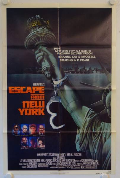 Escape from New York original release US Onesheet movie poster