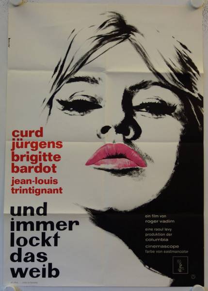 Und immer lockt das Weib originales deutsches Filmplakat