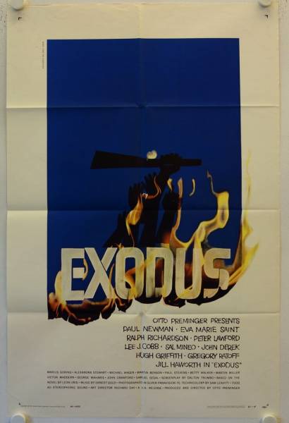 Exodus original release US Onesheet movie poster