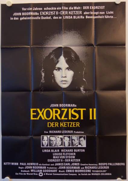 Exorcist II: The Heretic original release german double-panel movie poster