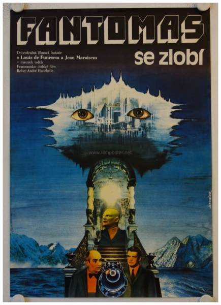 Fantomas Unleashed original release czech movie poster