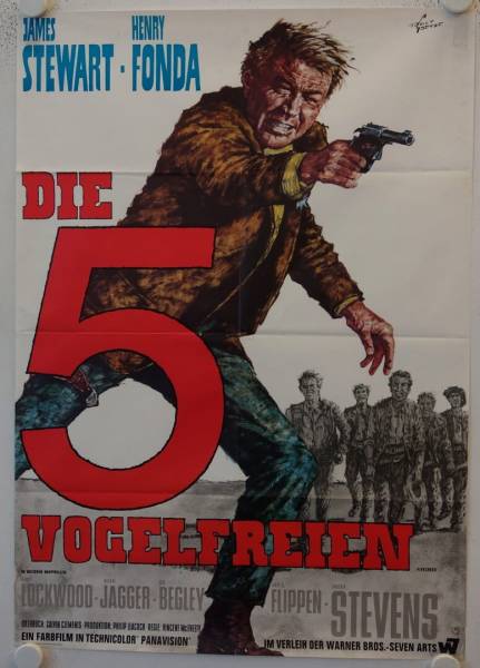 Die fünf Vogelfreien originales deutsches Filmplakat