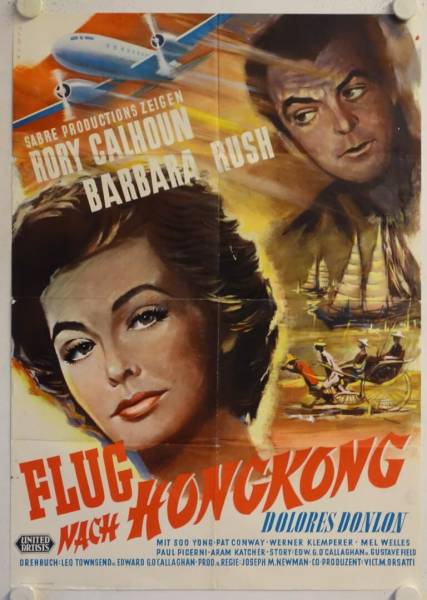 Flight to Hong Kong original release german movie poster
