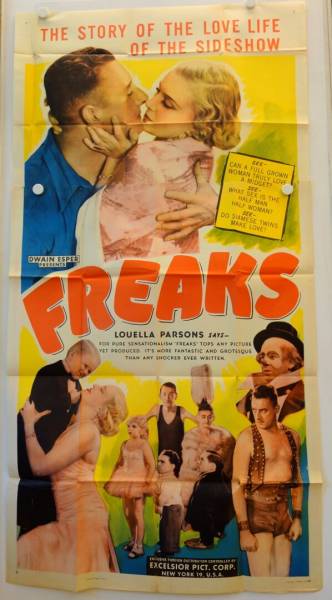 Freaks re-release US Three-Sheet movie poster