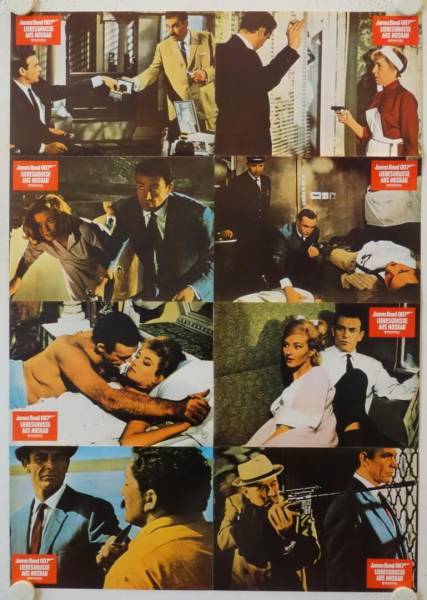 From Russia with Love re-release german lobby card set