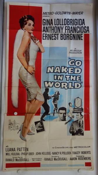 Geh nackt in die Welt originales US Three-Sheet Filmplakat