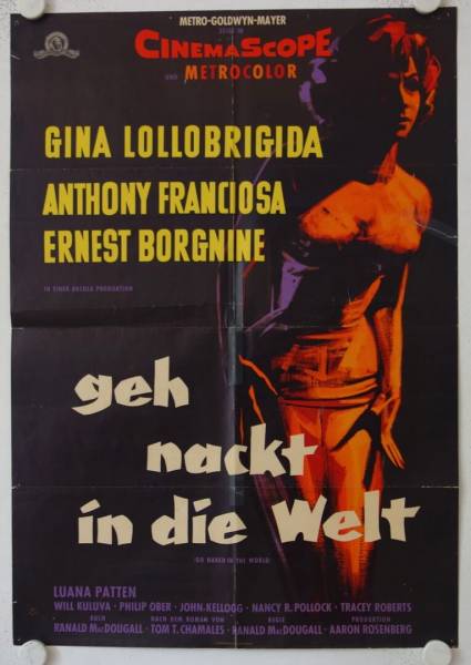 Geh nackt in die Welt originales deutsches Filmplakat