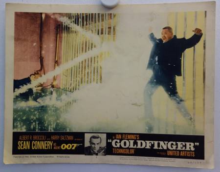 Goldfinger original release US lobby card