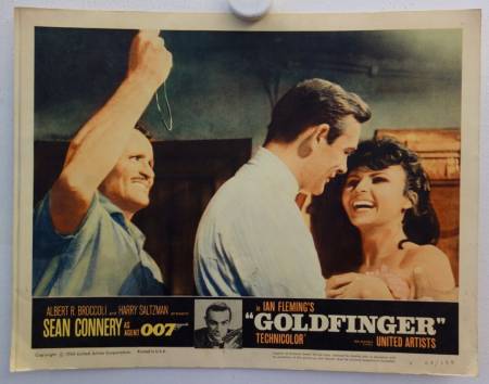 Goldfinger original release US lobby card