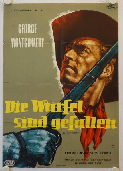 Gun Duel in Durango re-release german movie poster (1960s)