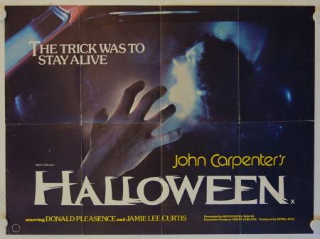 Halloween original release british quad movie poster