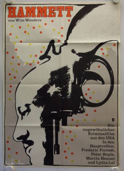 Hammett originales DDR Filmplakat