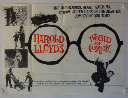 Harold Lloyds World of Comedy original release British Quad movie poster