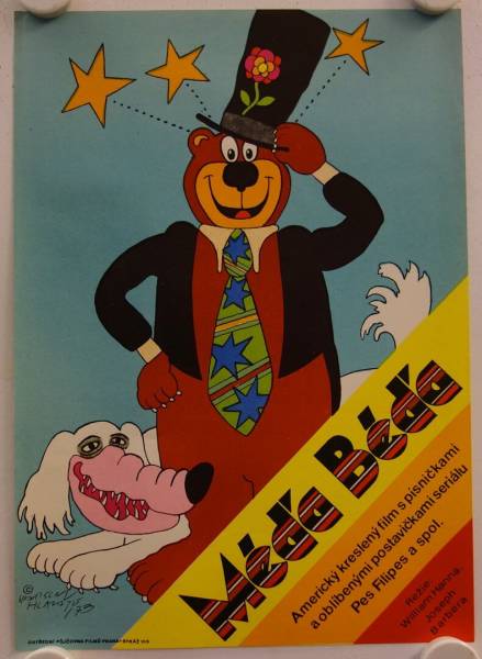 Hey there it's Yogi Bear original release small czech movie poster