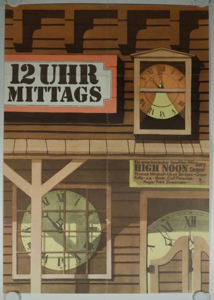 High Noon re-release east-german movie poster