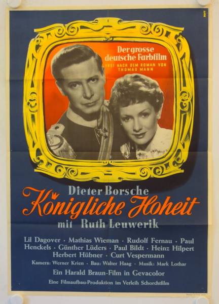 Königliche Hoheit originales deutsches Filmplakat