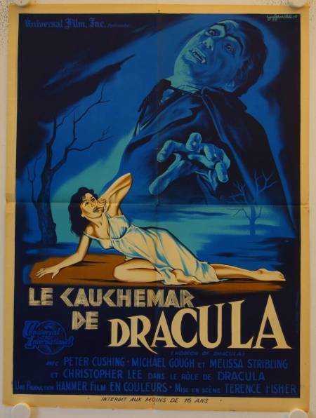 Horror of Dracula original release french movie poster