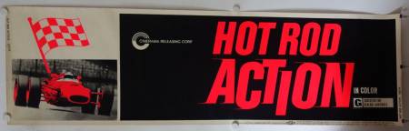 Hot Rod Action originales US Siebdruck Banner