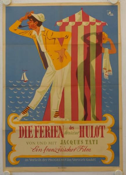 Die Ferien des Monsieur Hulot originales DDR Filmplakat