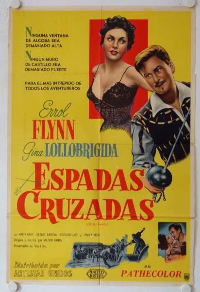 Il maestro di Don Giovanni - Crossed Swords original release argentinian movie poster